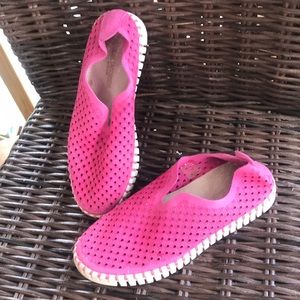 Pink tulip leather Ilse Jacobson shoes